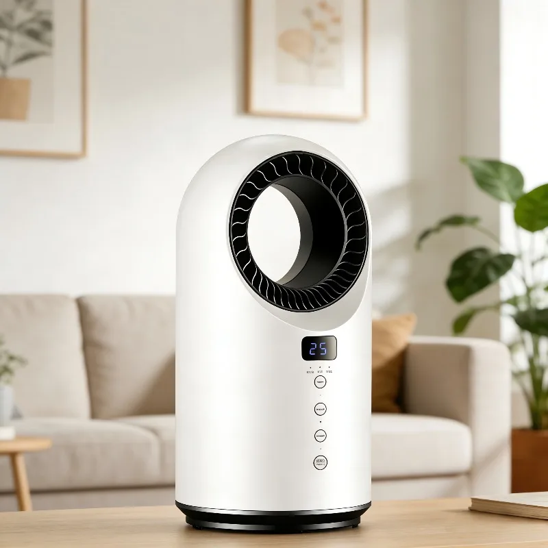 Wholesale Smart Plastic Independent Dual-Use 2000W Office Household Portable Bladeless Electric Fan Heater