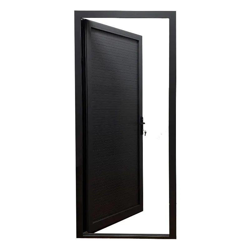 Long service life Sound insulation Aluminum swing doors with special louvers Window design