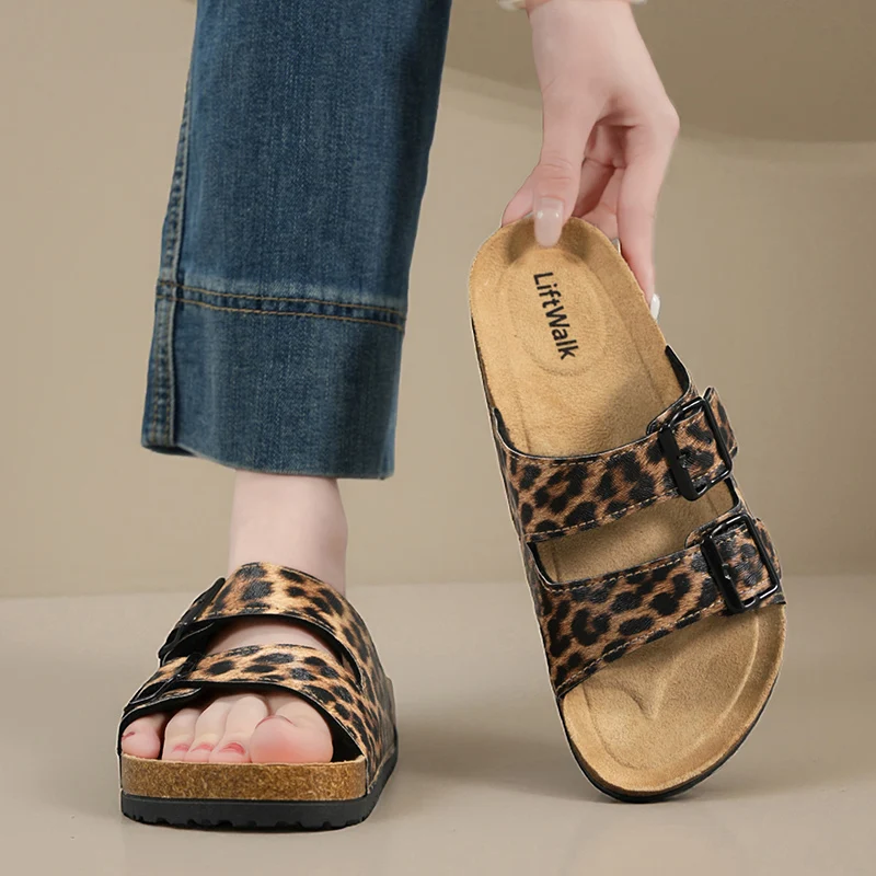 

Men Clogs Fashion Shoes Outdoor Classic Cork Slide With Arch Support Beach Sandals Cork Suede Mules Slippers For Women Big Size