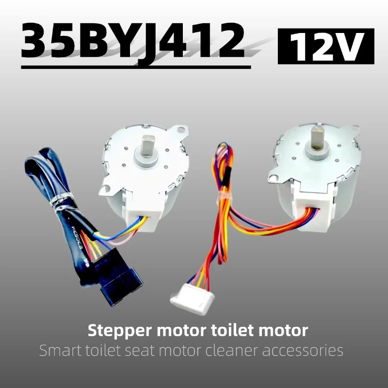 

35BYJ412 12V Stepper Motor for Smart Toilet, DC 12V Toilet Cleaner Accessories, Toilet Motor Body Parts