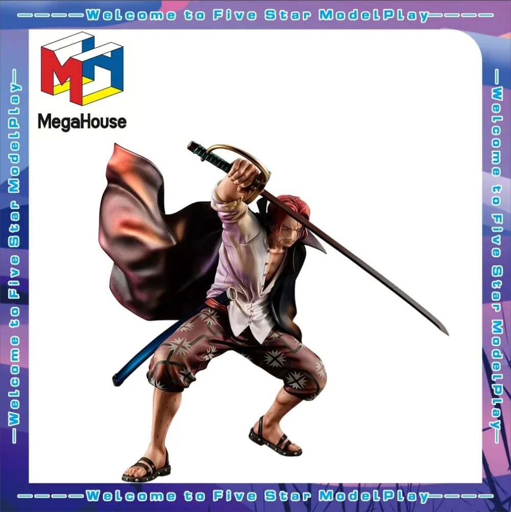 

【FS】 Original MegaHouse POP Red Hair Shanks Figures Model Toys Gifts Collection