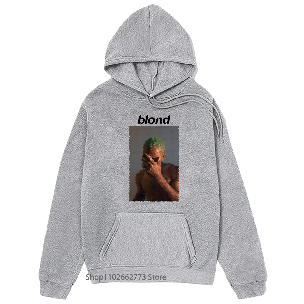 R&B Music Hoodie Frank O-ocean Blond Sweatshirt Aesthetic Clothing for Men Women Harajuku Tops K Pop Clothes Fleece Harajuku Top