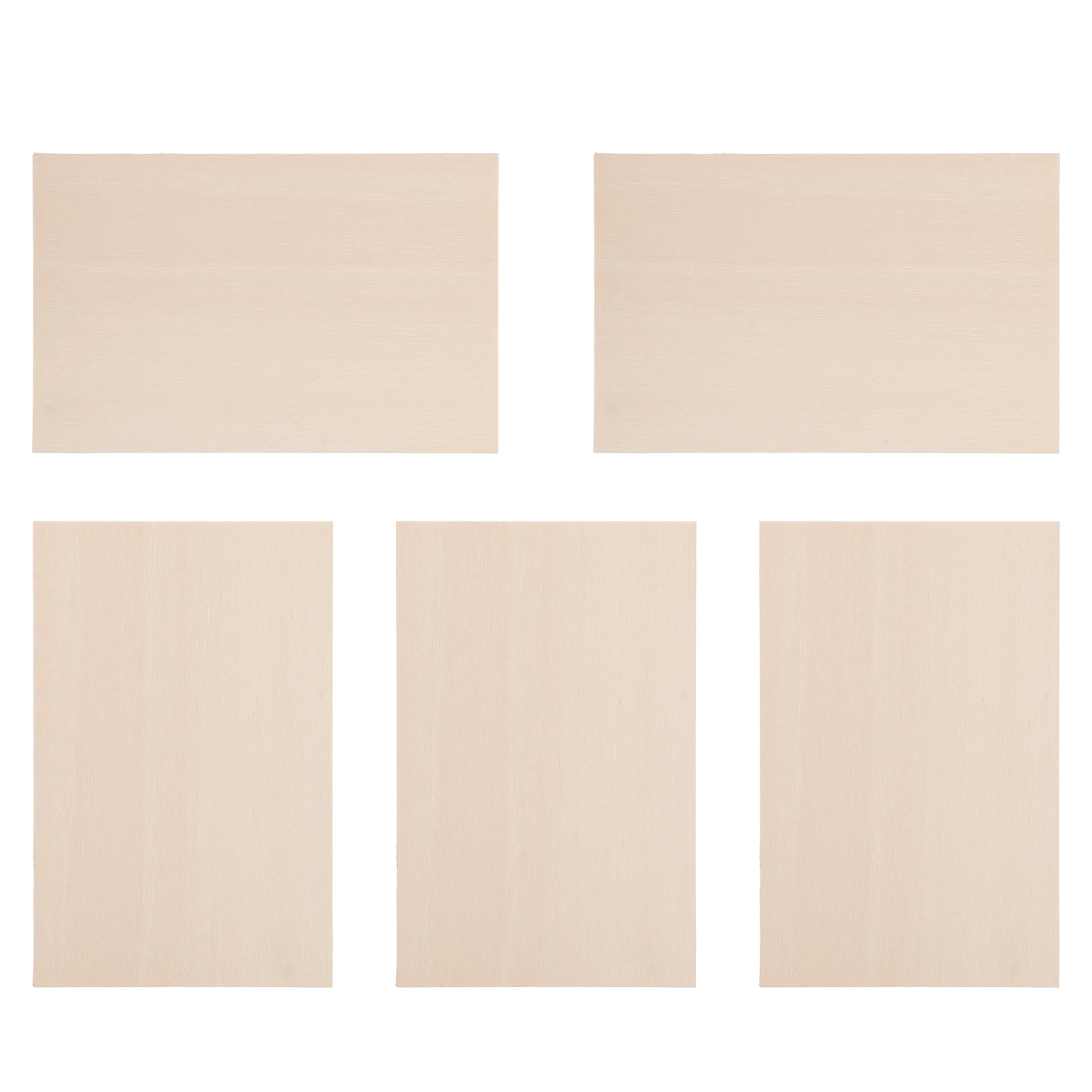 

5 Pcs Basswood Carved Planks DIY Material Blocks for Crafts Handmade Projects Wood Supplies Sewing Accessories