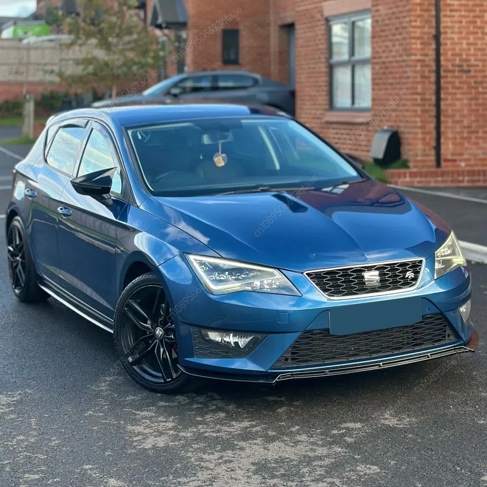 Maxton Style ABS Przedni zderzak samochodowy Splitter do Seat Leon MK3 MK3.5 2012-2019 Bodykits Tuning Spoiler Gloss Black Akcesoria — zdjęcie 3