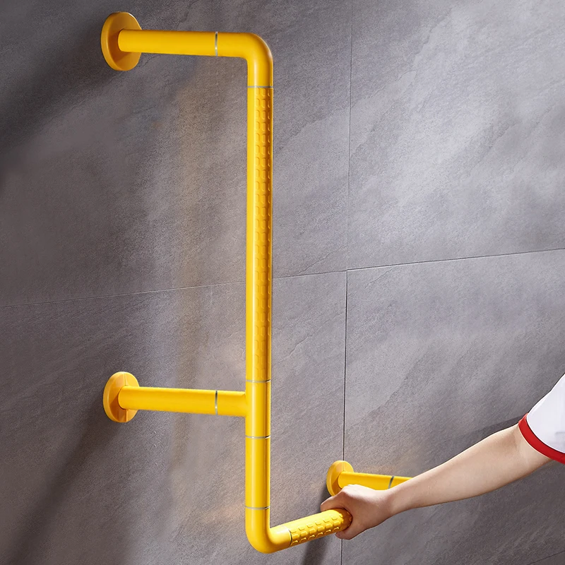 L-Shaped Toilet Grab Bar Bathroom Grip for Bathroom Handrail Useful Shower Safety Support Handle Towel Rack Toilet Safety Rails