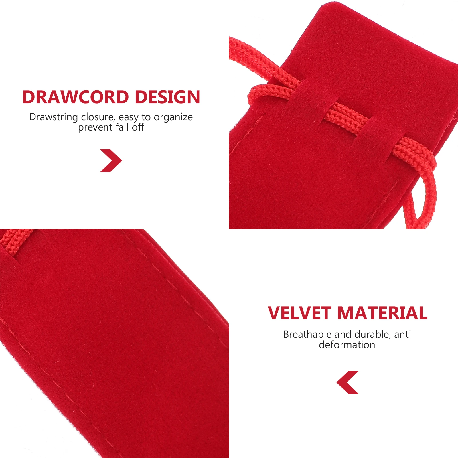 

20pcs Pencil Case Pen Bag Velvet Premium Eco Friendly Anti Deformation Drawstring Gift Packing Business Style Pen