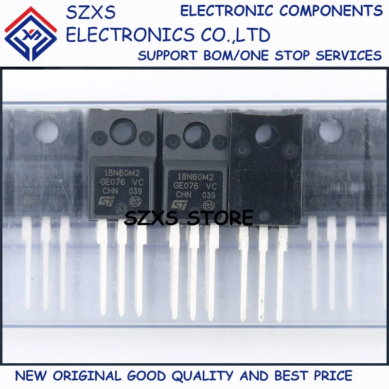 

New Original 10Pcs 18N60M2 STF18N60M2 TO-220F 650V 13A MOSFET Field Effect Transistor In Stock Good Quality