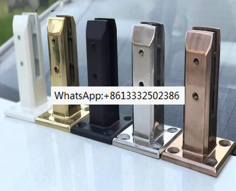 

Panel Pool Fence Stainless Steel Glass Staircase Bracket Hinge Staircase Railing 90 Degree Installation Glass Stand Clamp