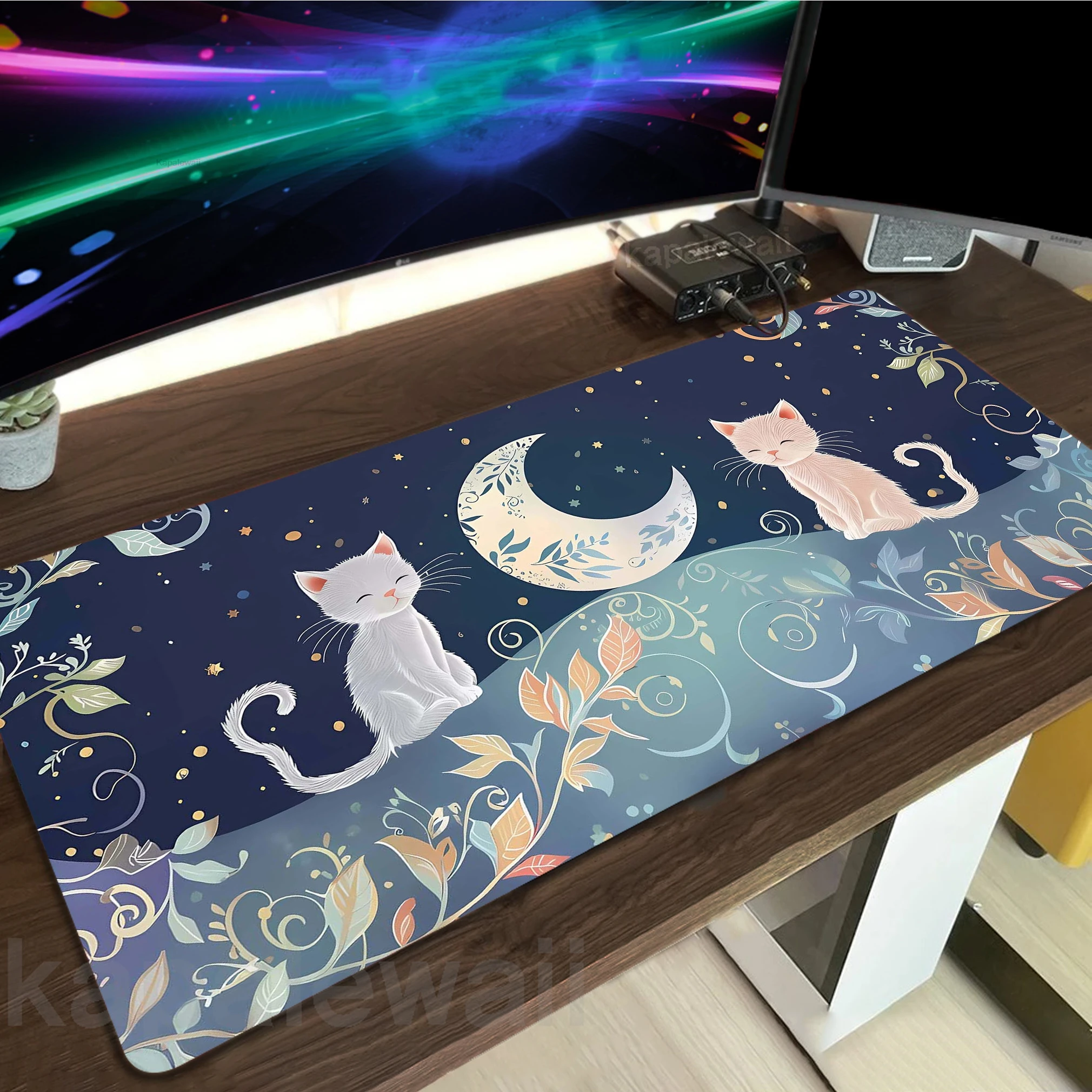 

Kawaii Cat Gaming Mousepad Gamer Mousemat Mouse Mat Desk Pad Locking Edge Mouse Pad Notebook Keyboard Mat Pc Tapis De Souris