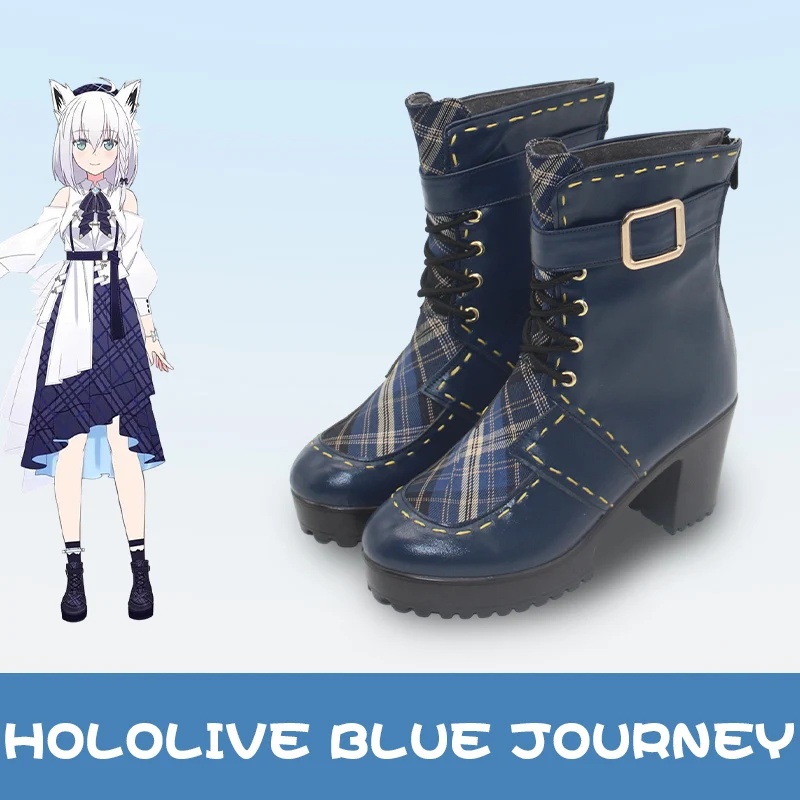 Vtuber hololive Blue Journey Cosplay All Member Hakui Koyori Houshou Marine Cosplay Shoes Role Play Halloween Carnival Costume