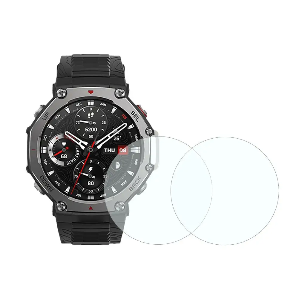 1/2/3Pcs For Amazfit T-rex 3 Tempered Screen Protector 9H High Hardness HD Transparent Clear Protector Smart Watch Accessor H1N3