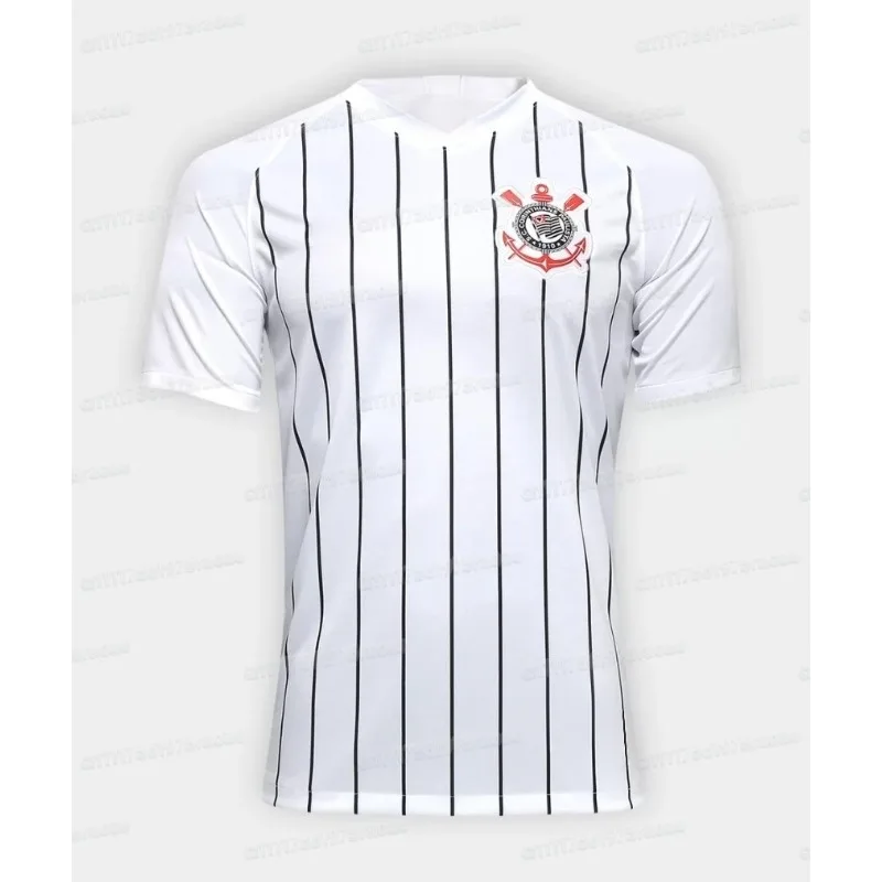 Klassisches Tim-Style Fußball-Fan-Familien-3D-Druck-Kurzarmshirt für Corinthians-Fans in Brasilien Sport-Kurzarmshirt – Detail 6