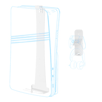 For PS5 Pro/PS5 Slim/PS5 Wall Mounted Console Stand Controller Headset Hanger Wall Mount Storage Bracket Host Wall Mount Bracket