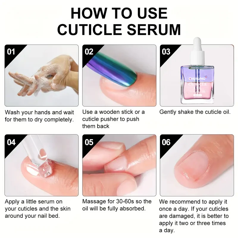 CHUNSHU 10 ミリリットル二層カラーキューティクルオイルジャスミンの香りの修復治療爪強化マニキュアネイルケア皮膚保護