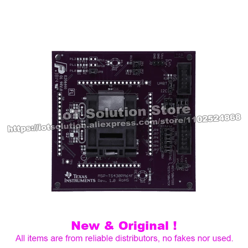MSP-TS430PM64F MSP430 64-pin FRAM Target Socket Board (Microcontrollers not included)