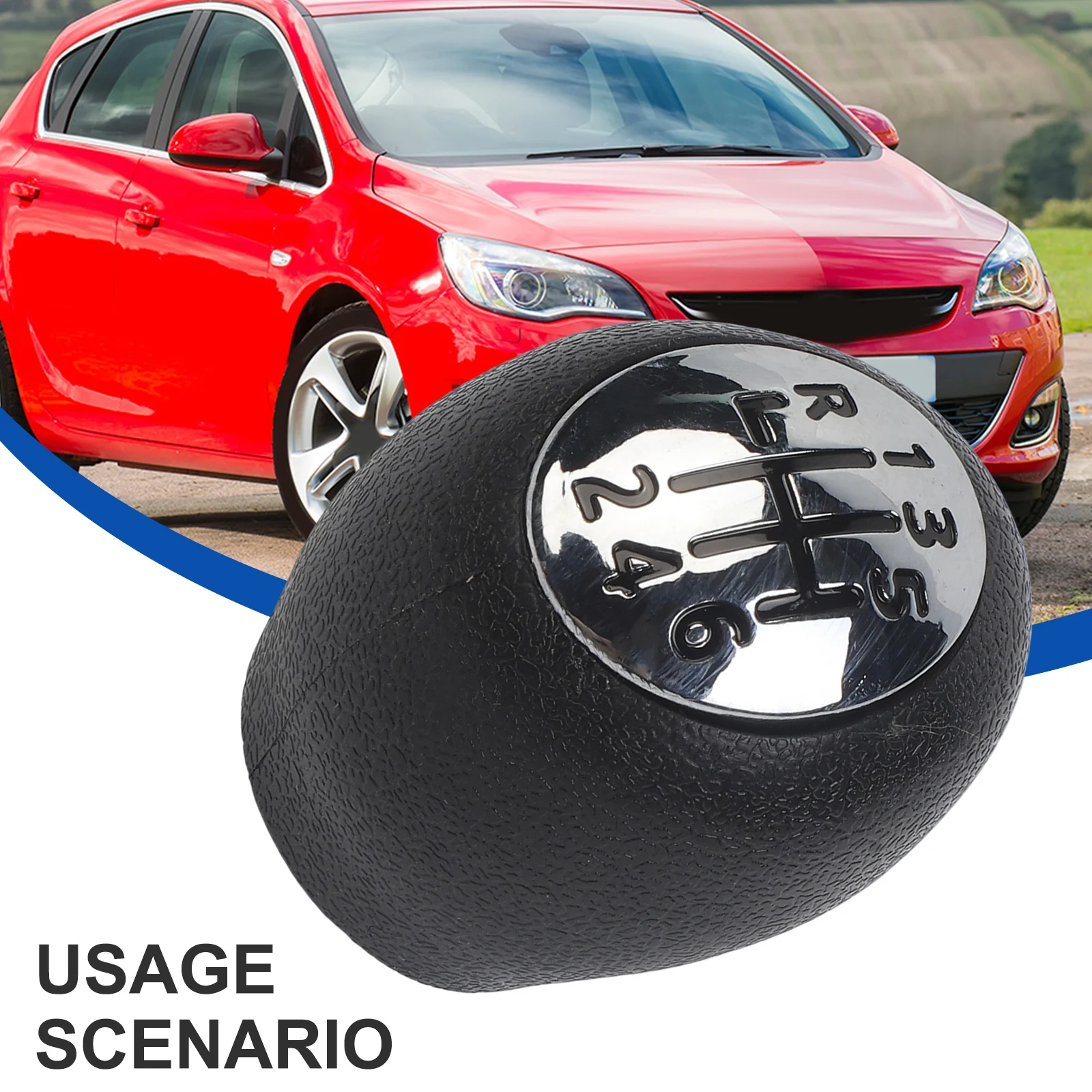 Modern Look 6 Speed Gearshift Knob with Matte Treatment for Vauxhall For Opel For Movano For Renault For Laguna