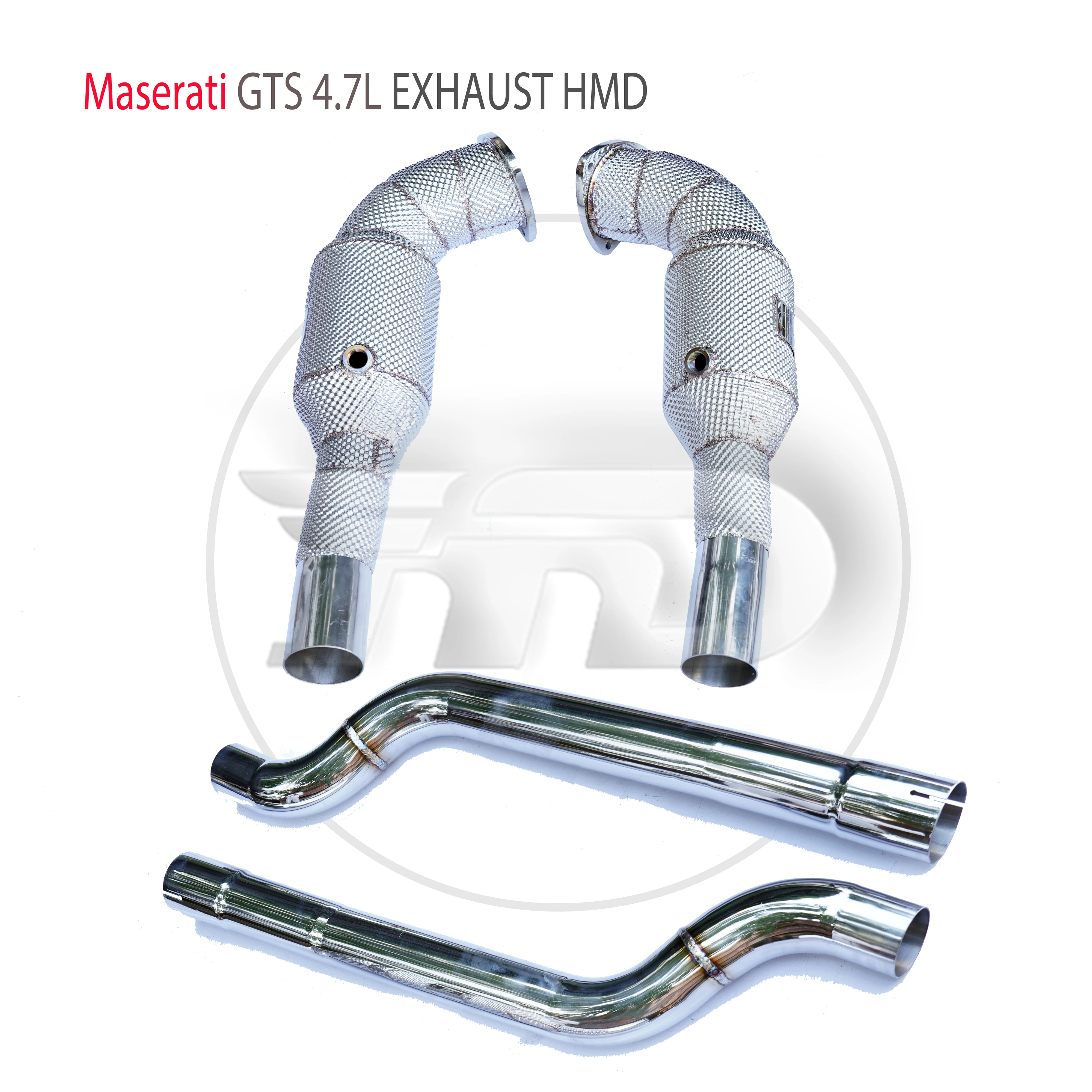 

HMD Exhaust Manifold High Flow Downpipe for Maserati Gran Turismo S 4.7L Car Accessories With Catalytic Wit Catless Pipe