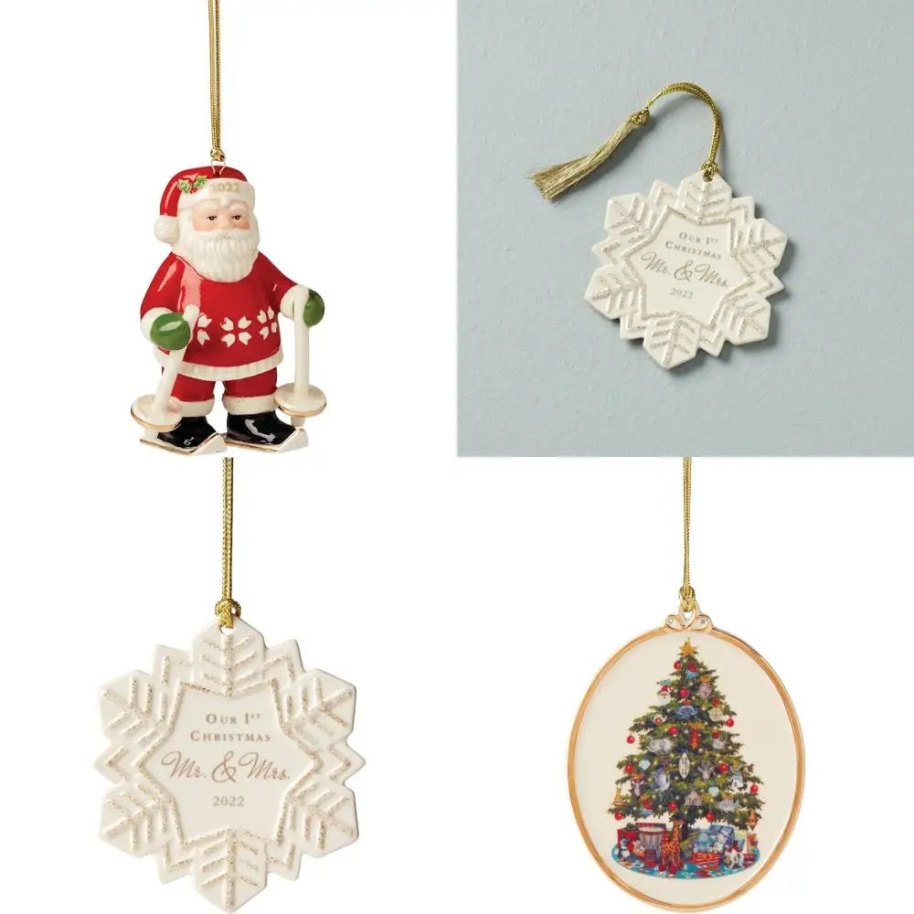 

2022 Edition Santa Christmas Ornament, 0.35-Inch, Red Color, Perfect for Holiday Season Decor
