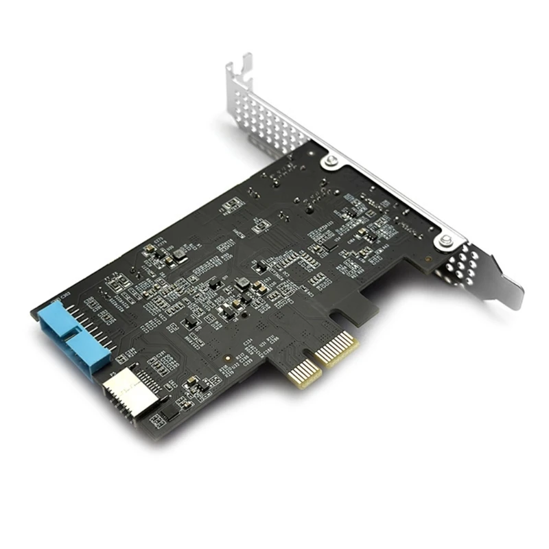 محول PCIe PCIEX4 X16 جديد متوافق مع 2025 منفذ مزدوج 10 جيجابت في الثانية لا يحتاج إلى سائق