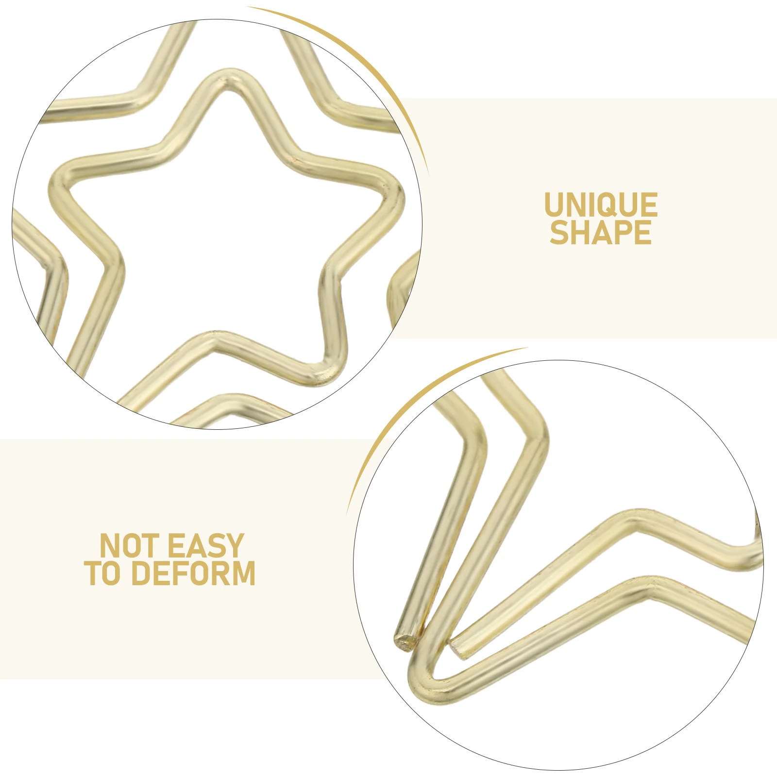 80Pcs Decorative Star Paperclips Metal Office Planner Clips for School Wedding Bookmarks Fun Paperwork Organization