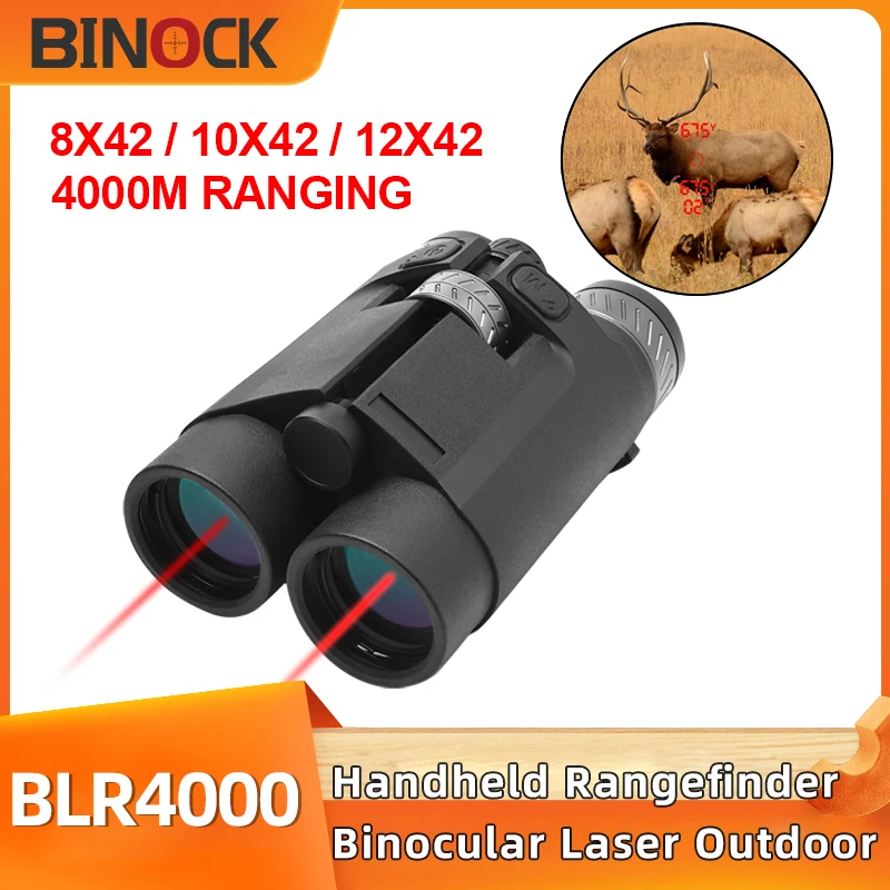 BINOCK rangefinder binocular laser outdoor handheld high-precision infrared ranging 4000 meters 8X42 12X42 10x42 binoculars