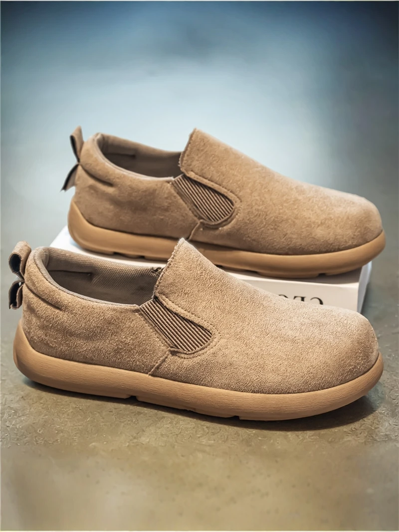 Men's Casual Slip-On Soft Bott - Vintage Collectible Shoes recension och pris