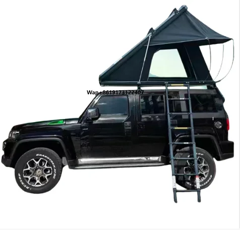 

2025 Single Roof Top Mini Triangle Rooftop Tent for Car Outdoor Camping Waterproof Awning Car Offroad Mobile Camping Gear