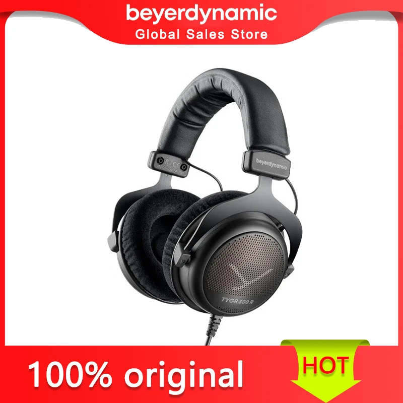 beyerdynamic TYGR 300 R monitor headset headband with in-line control high-end flagship gaming headset