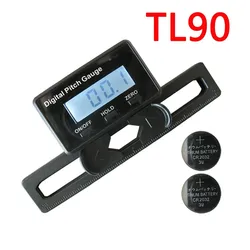 TL90 LCD display Digital Pitch Gauge Blades degree angle for align 200 700 RC Helicopter （Attached button cell）