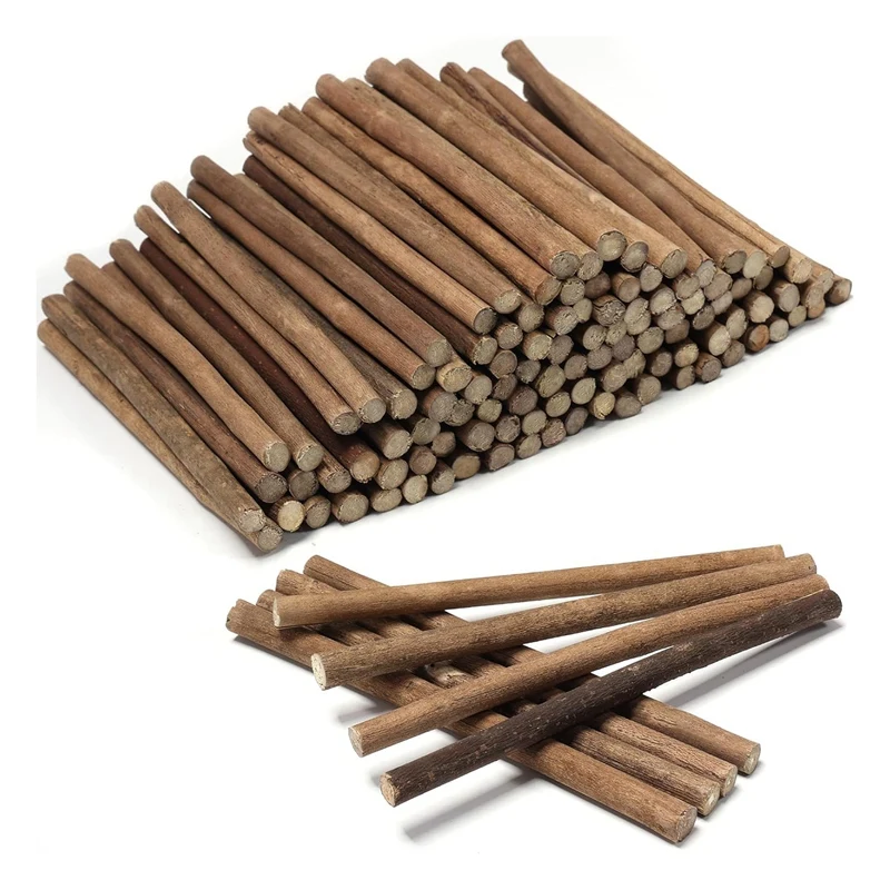 Craft Twigs Varas para Decoração, Madeira Logs, Artesanato DIY, Foto Props, 6 ", 120pcs