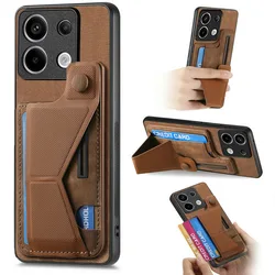 For Redmi Note 13 5G 4G Sliding Leather Case Wristband Back Funda Xiaomi Redmi Note 13 Pro Case Note13 Pro Plus 13R Card Cover