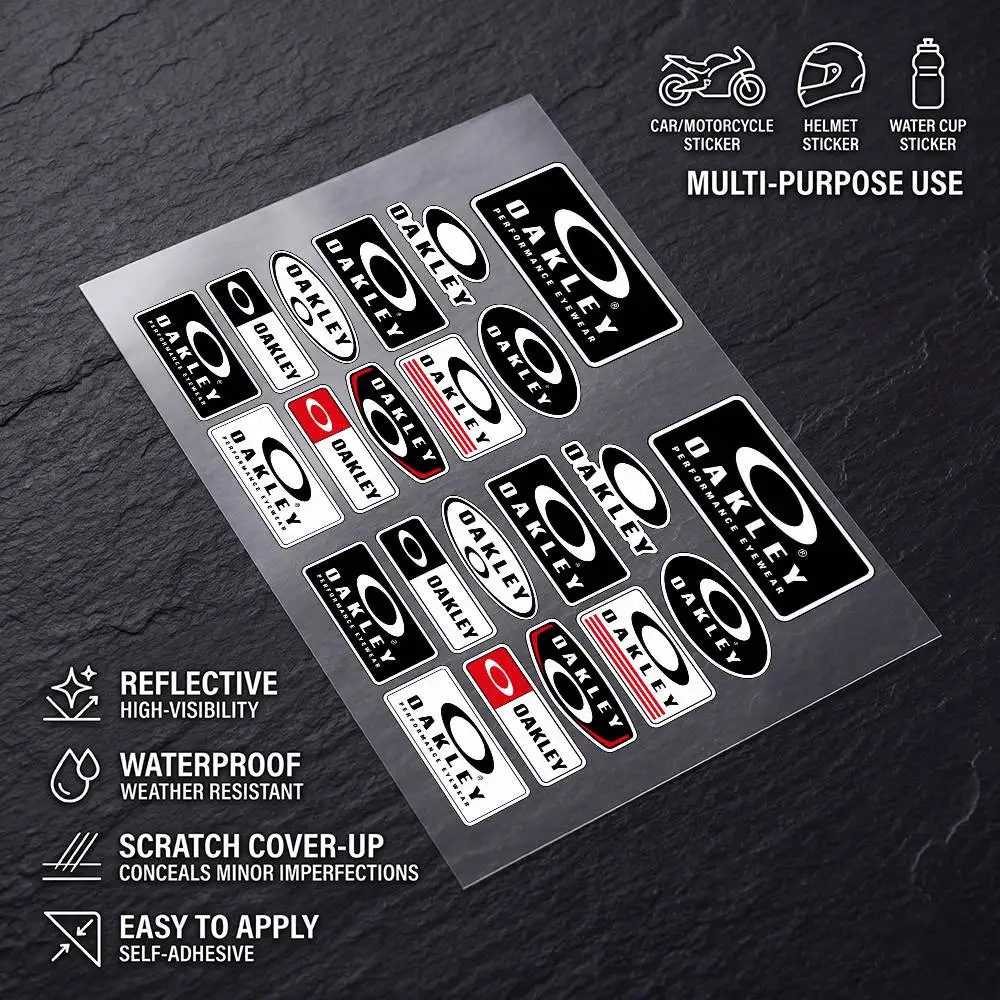 OA-kley Multi Scene Waterproof Reflective Scratch Cover Stickers Fit Auto Motorcycle Helmet Refrigerator