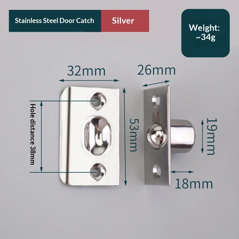 Stainless steel door positioning bumper beads, thick wooden door top beads, hidden door, secret door, door lock, entrance door,
