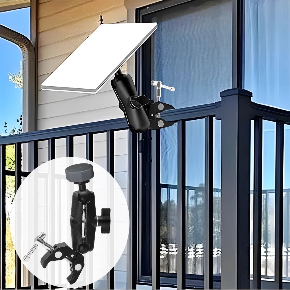 ชุดตัวยึดแบบปรับได้สำหรับ Starlink Mini Mount สำหรับติดตั้งบนเสา รถบ้าน บันได แร็คหลังคา ระเบียง
