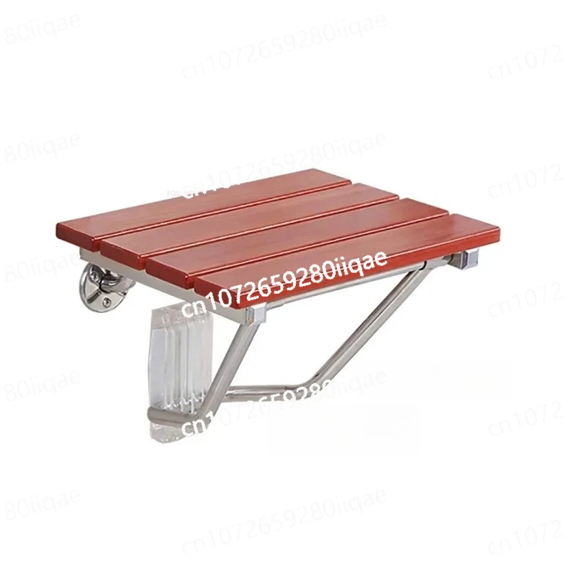 

Folding Solid Wood Wall-mounted Shower Seats Bath Bathroom Stool Household Porch Shoe Changing Stool