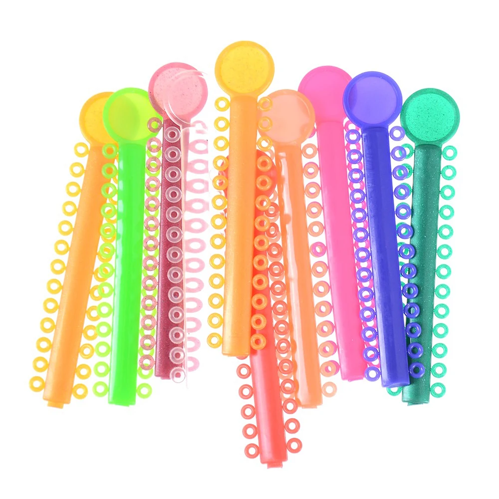 Elastomeric Ligature Ties 40pcs/bag Dental Orthodontics Elastic Rubber Bands Braces Good memory and non-latex