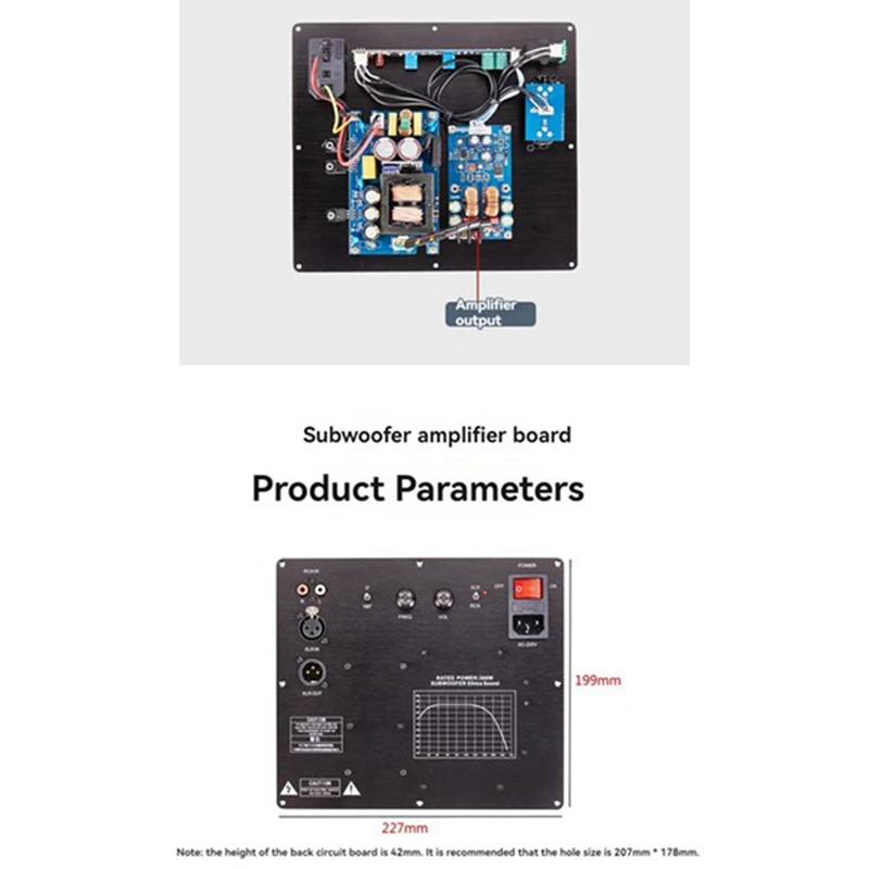 ABKJ-TPA3255 Subwoofer Active Speaker Amplifier Board Digital Active Amplifier Board Pure Bass Home Audio Amplifier Board