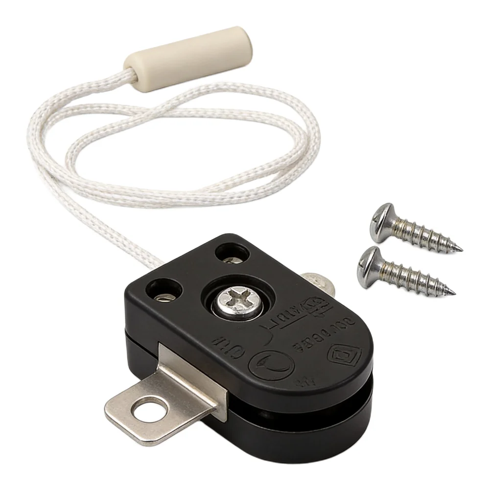 Side Action Switch 1.06'' X 0.43'' X 0.59'' Pull Switch Stable Operation Two-hole Plate Design Lighting Fixtures