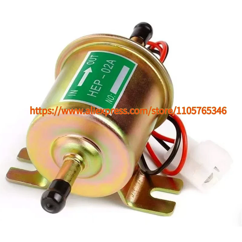 1pcs HEP-02A 12V/24V Universal Electric Fuel Pump low Pressure Bolt Fixing Line Diesel Car Carburetor Motorcycle ATV