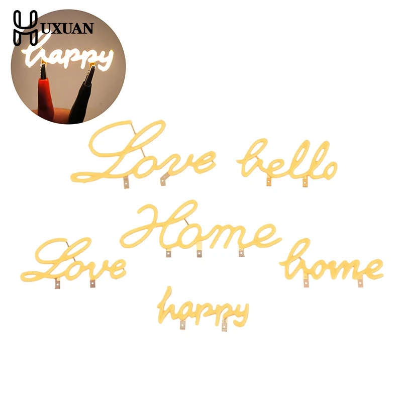 

【W】DC 3V COB LED Edison Micro LED Filament Candle Diode Holiday Party Birthday Love Letter Decoration Light Bulb Accessories DIY