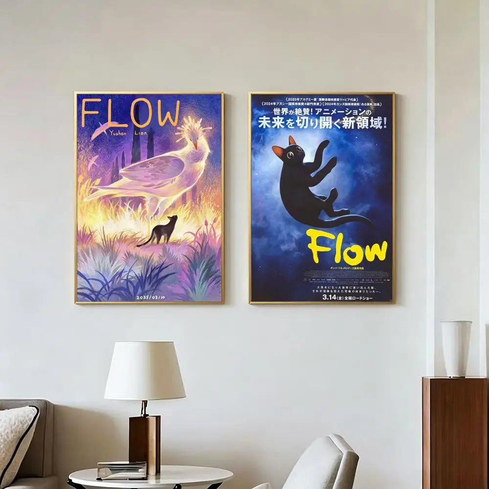 Music Band Famous Iconic FLOW Poster Peel And Stick Wall Art Self Adhesive PP Waterproof Wall Decor Living Room Bedroom Gift