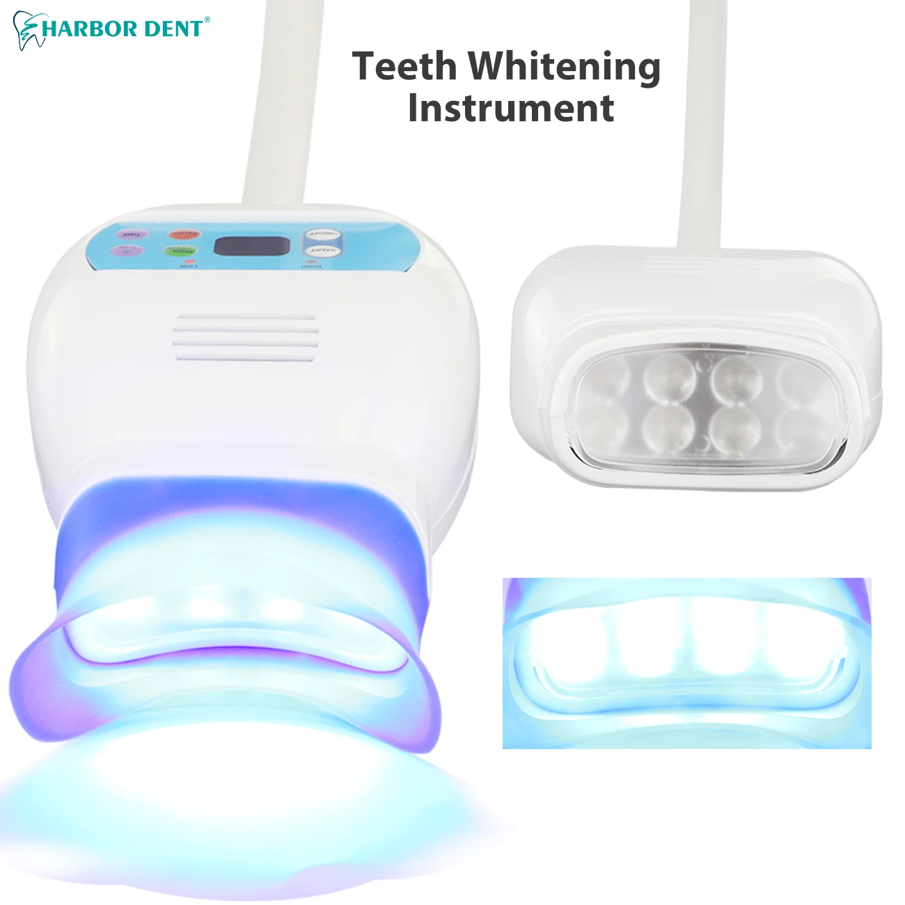 Dental Laboratory Equipment Tooth Whitening Lamp 8 LED 1 Color/3 Color Light Bulb Dentistry Cart Bleaching Accelerator