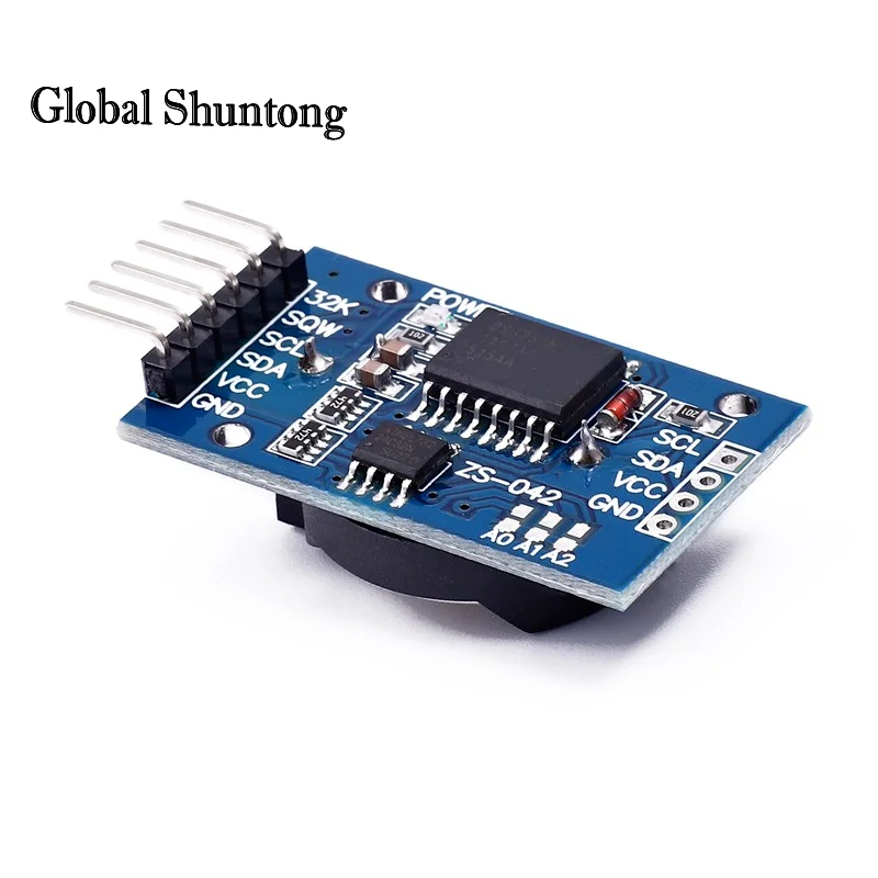 Real Time Clock Módulo de Memória para Arduino Mini, DS3231, AT24C32, IIC Precision, RTC, 3.3V, 5V, Raspberry Pi