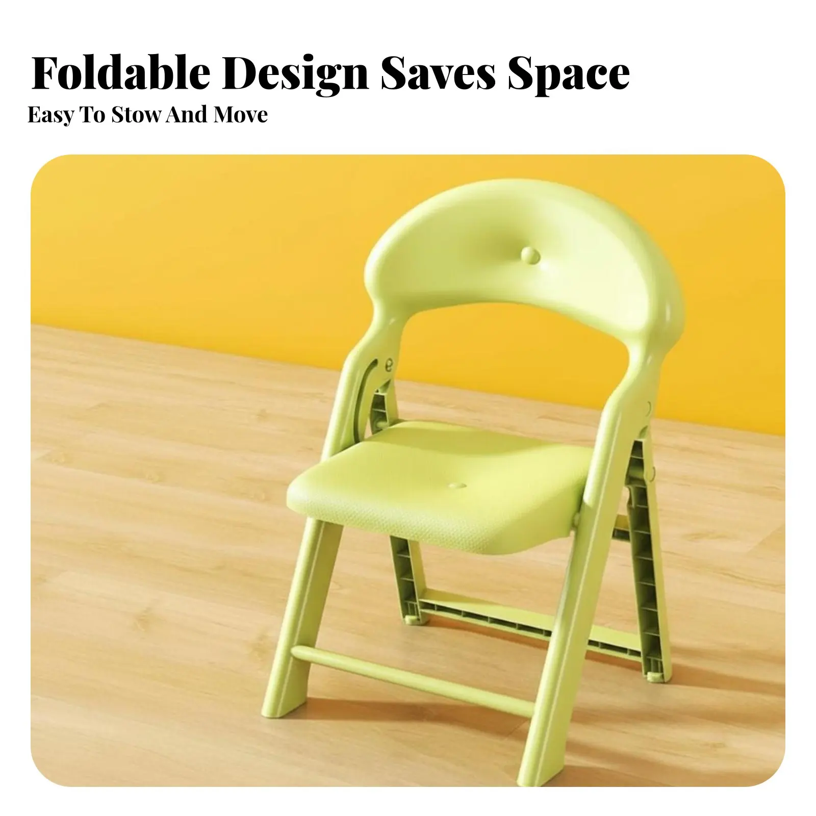 背もたれ付き折りたたみスツール-折りたたみ式デザイン-ポータブルシート-後ろ座り補助-頑丈な構造-キャンパー、自宅、バスルーム、ビーチ用