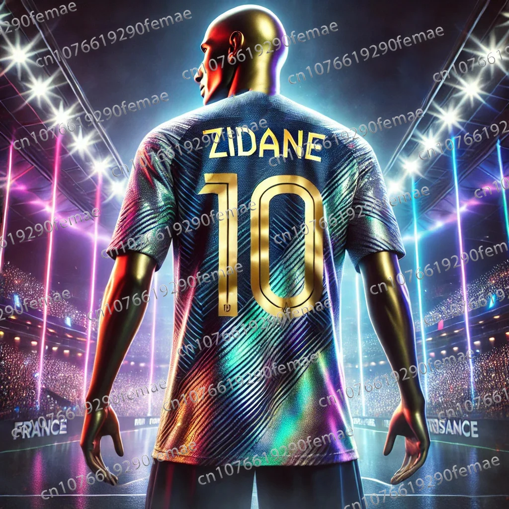 2024/25 Latest French Zidane Commemorative Edition Men's Sports Football Shirt T-shirt Daily Breathable Quick Drying Jersey