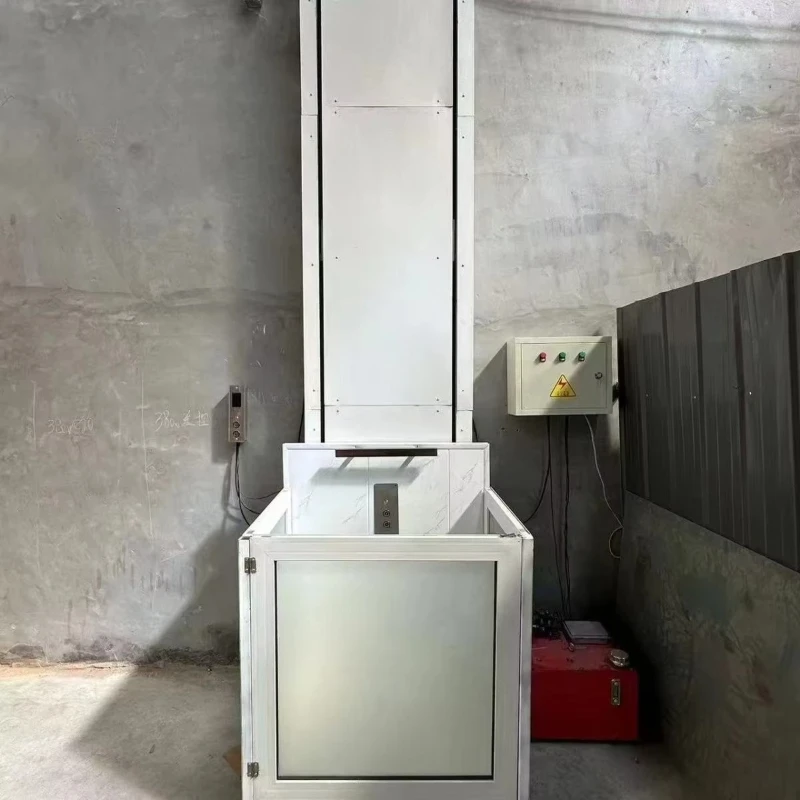 Household small elevator, duplex attic two-story three-story installation, hydraulic four-story small lifting platform, simple
