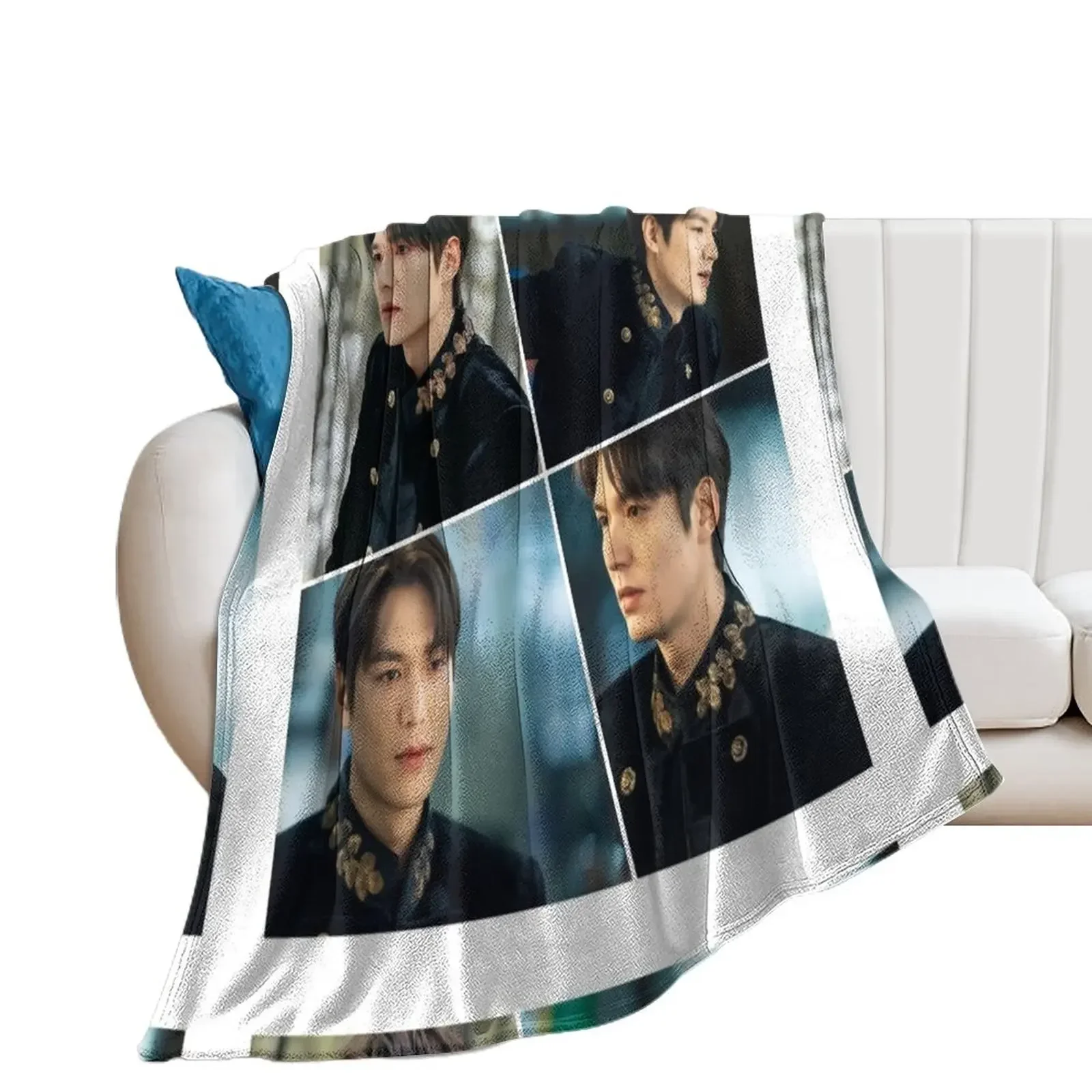 

Lee Min Ho The King Handsome Collage Throw Blanket Hairy Plaid on the sofa decorative Blankets