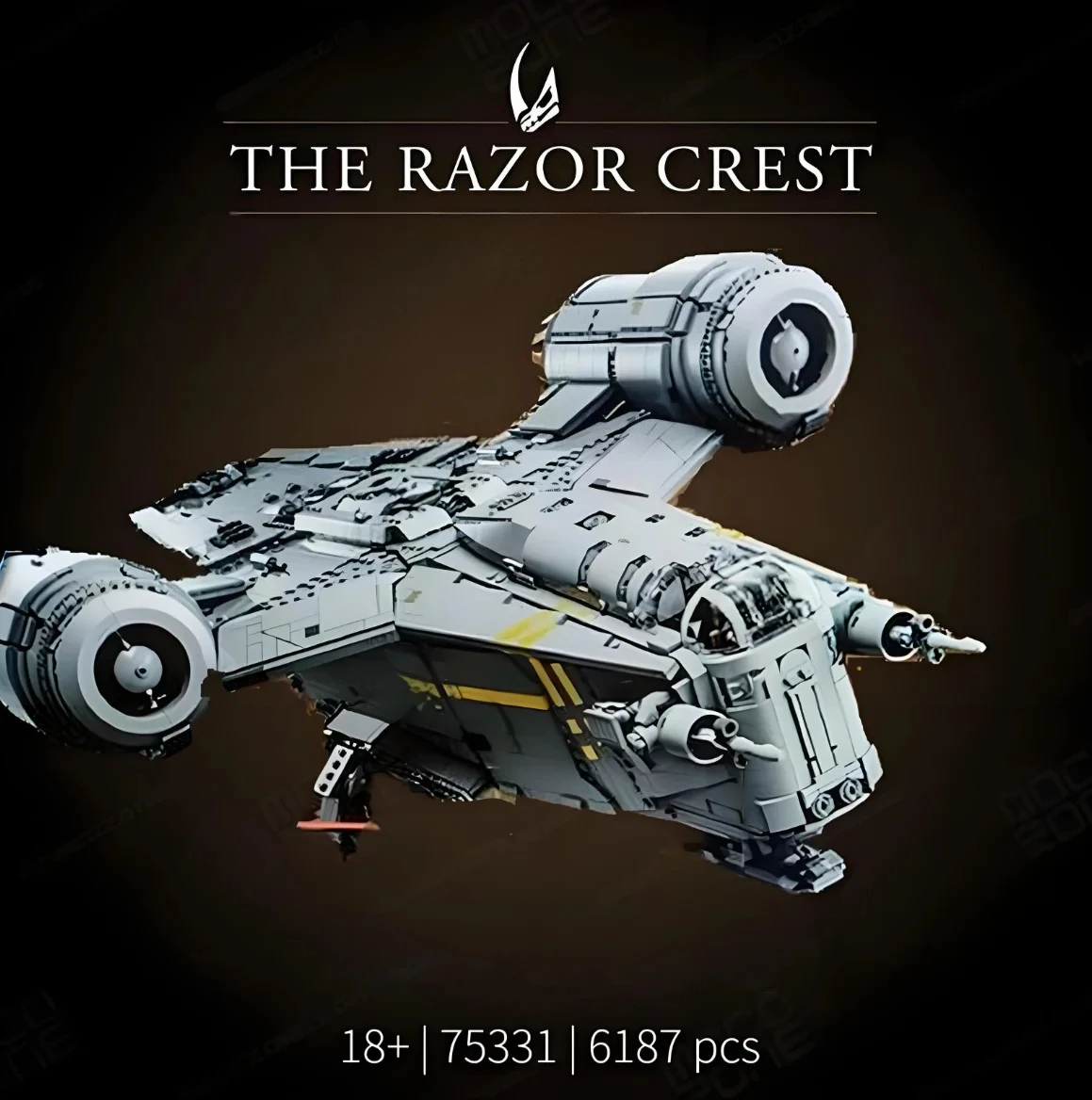 

Строительные блоки Razor Crest, совместимая модель, 6187 шт., космический корабль, кирпичи, игрушки для мальчиков, подарки на день рождения