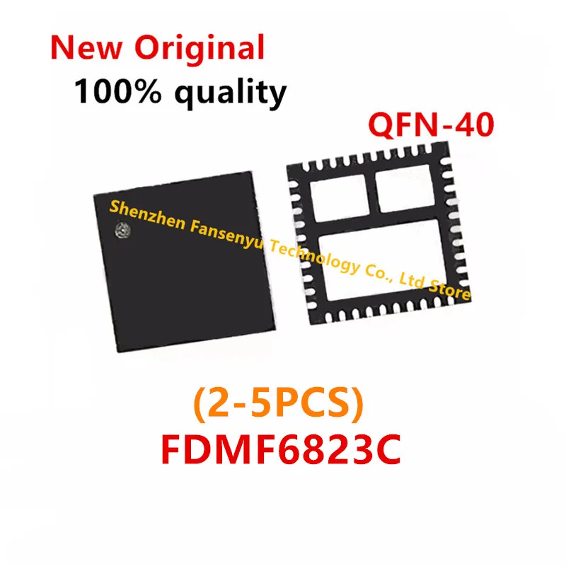 (2-5piece) 100% New FDMF6823C 6823C QFN-40 Chipset
