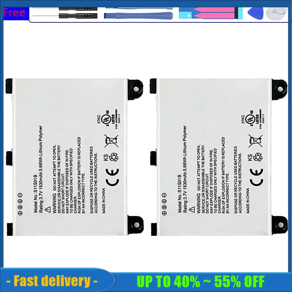 

Mobile Phone Batteries 1530mAh S11S01B For Amazon Kindle 2 & Kindle DX DXG D00511 D00701 D00801 Rechargeable Portable Battery